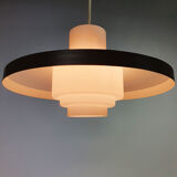 Mid century pendant by Philips with opaline glass, 1960s