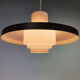 Mid century pendant by Philips with opaline glass, 1960s