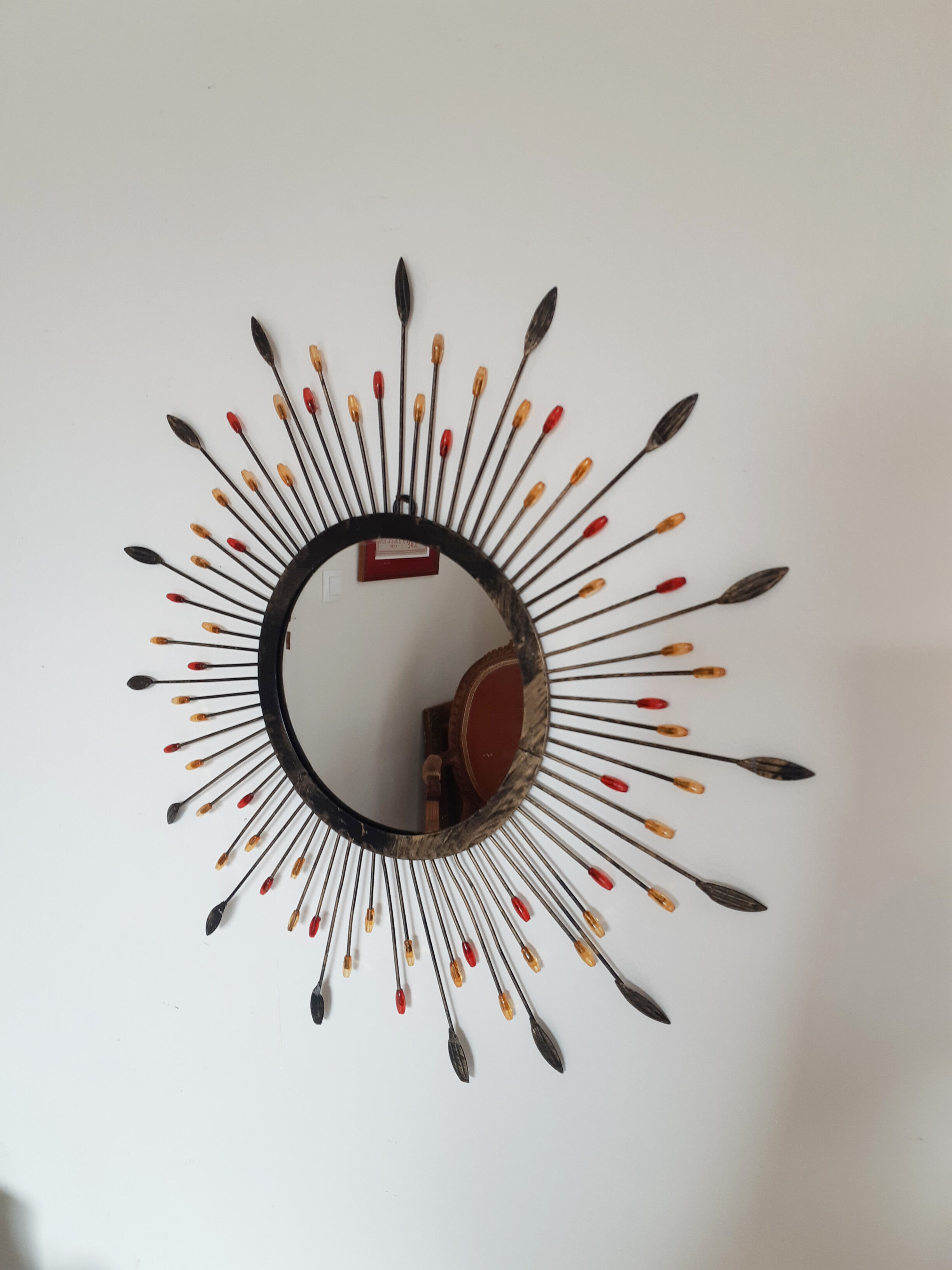 Metal sun mirror , 43 cm