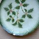 4 assiettes 1910 décor houx Badonviller