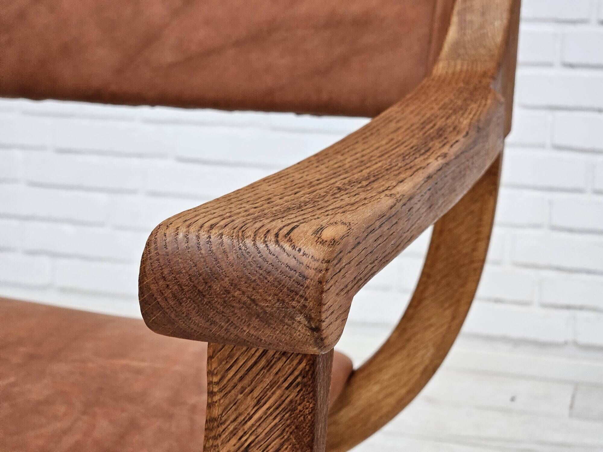 1960s, Danish design by Henning Kjærnulf, reupholstered lounge chair, model "Kurul".