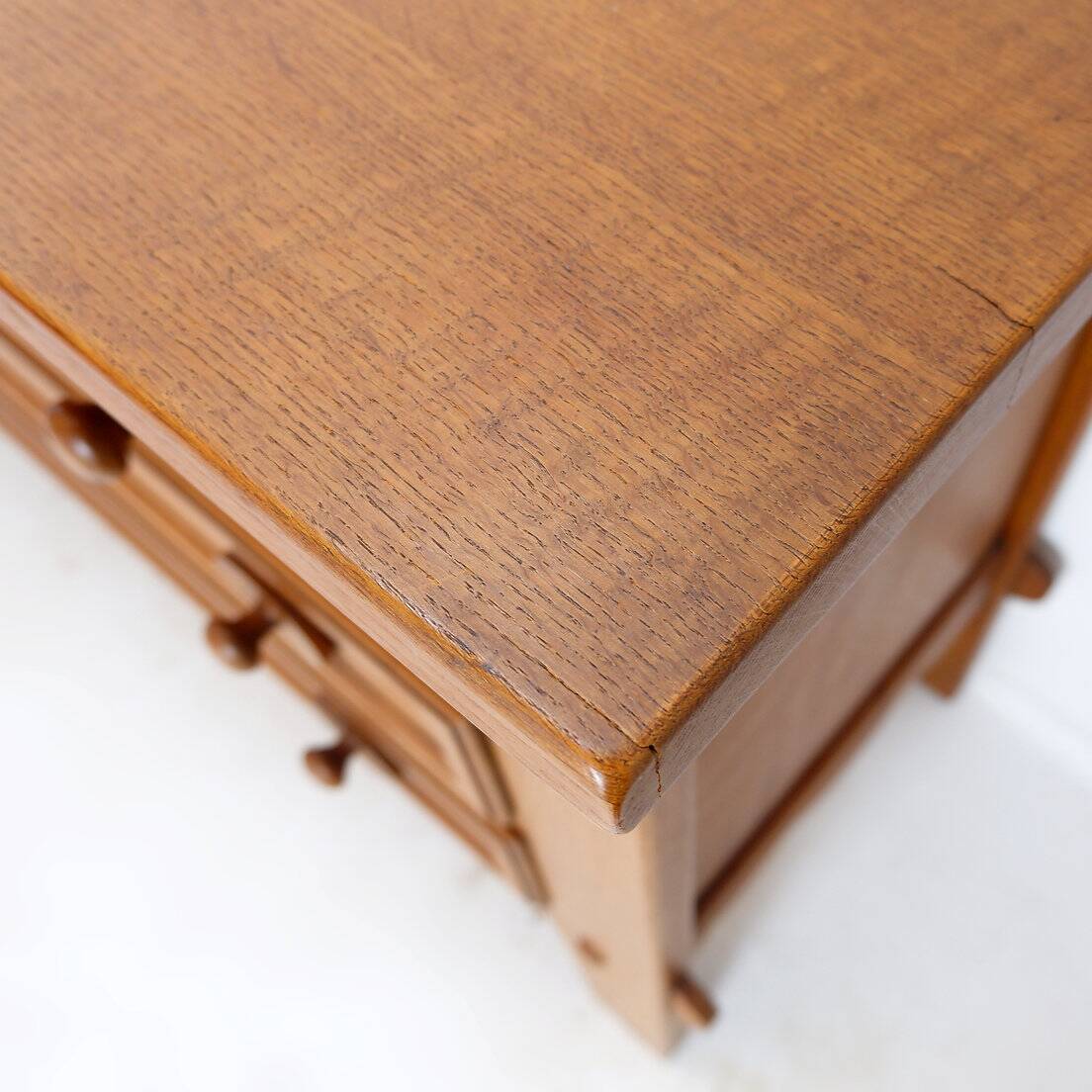 Three-drawer chest of drawers in the style of Guillerme and Chambron - 1960s