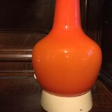 60'S vintage orange opaline lamp