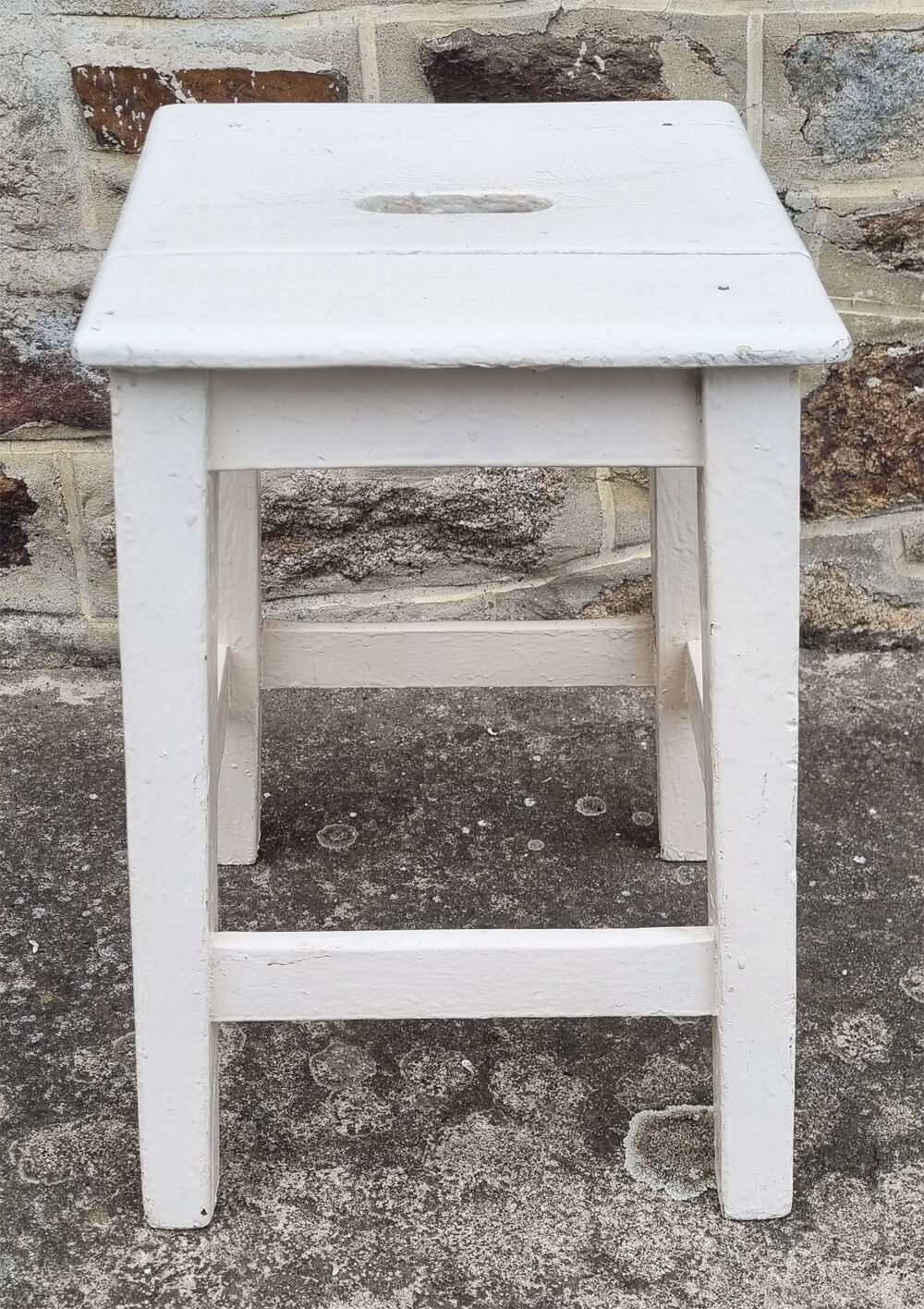Workshop stool, vintage wood, 40