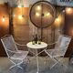 19th century garden armchairs