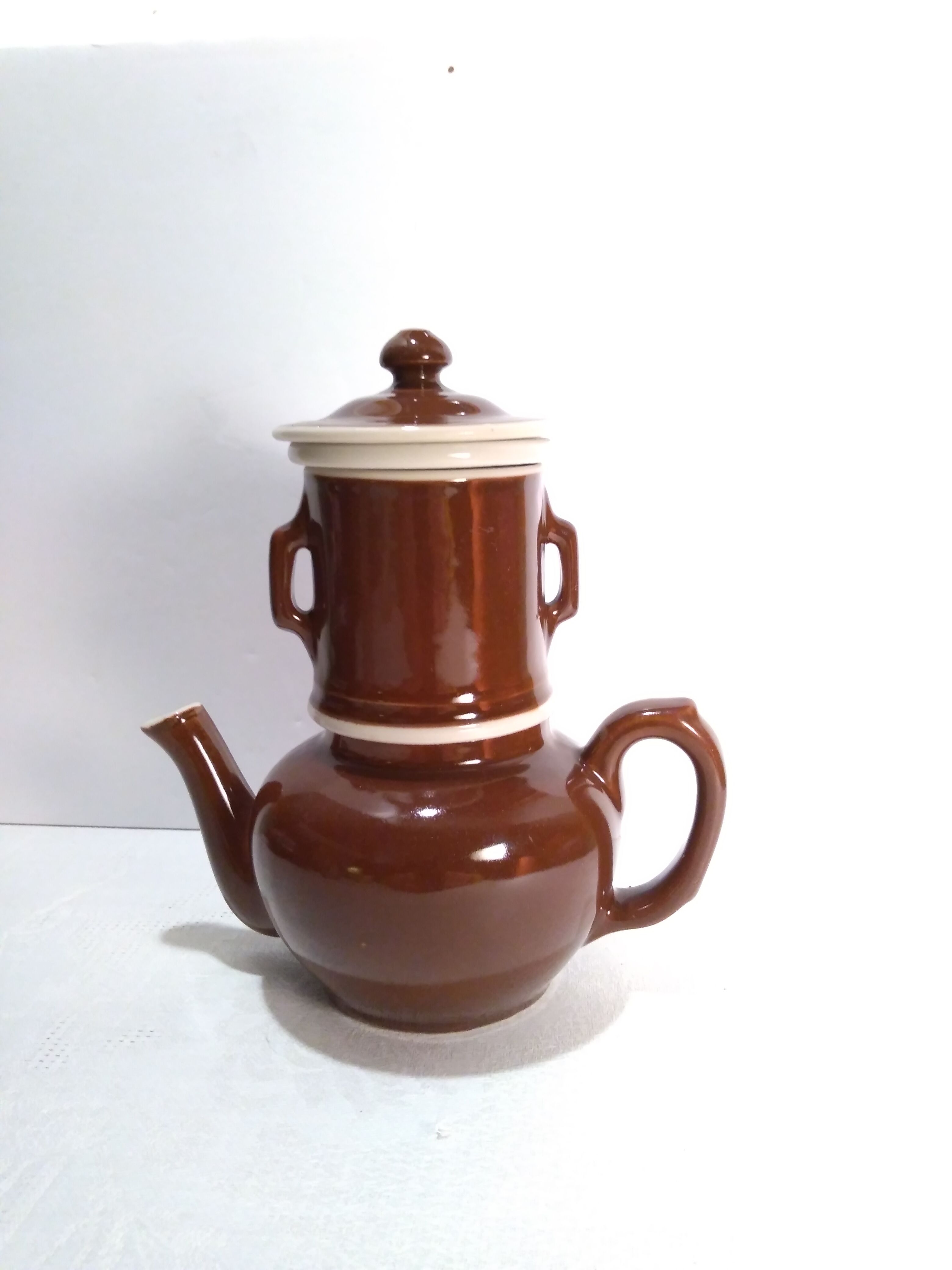 Vintage ceramic individual coffee maker