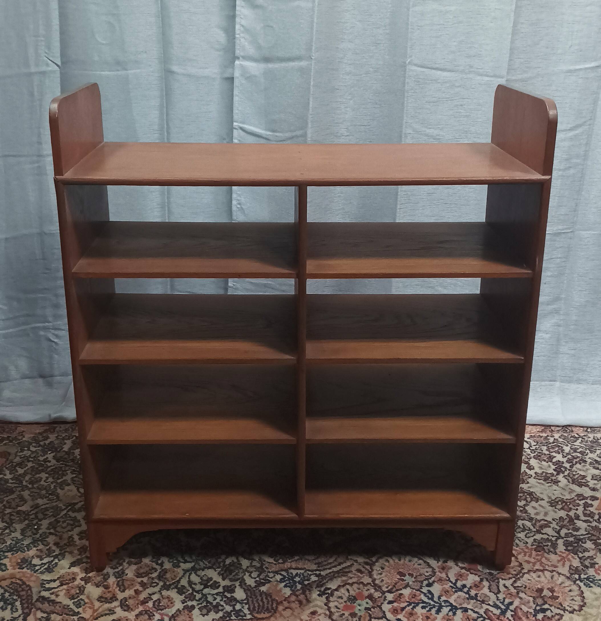 Vintage teak bookcase shelf
