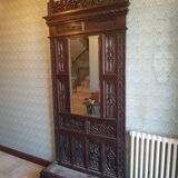 Miroir d'entrée époque néogothique