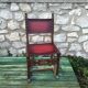Chaise bois sculpté style médiéval heroic fantasy