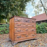 Natural Wood Chest of Drawers from the 18th Century, Foreign Work
