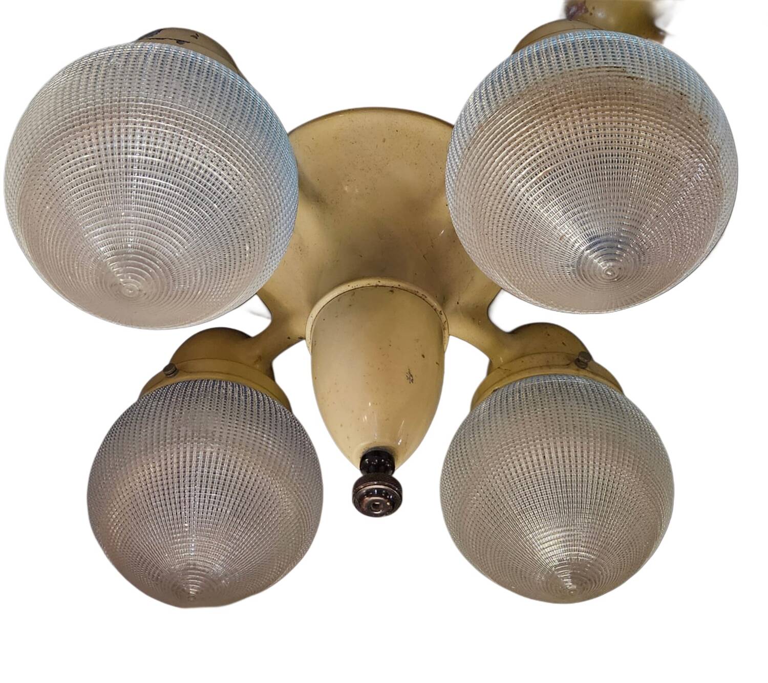 Art Deco Holophane Dentist Surgeon Chandelier 1920