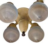 Art Deco Holophane Dentist Surgeon Chandelier 1920