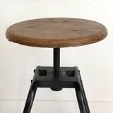Height-adjustable industrial stool