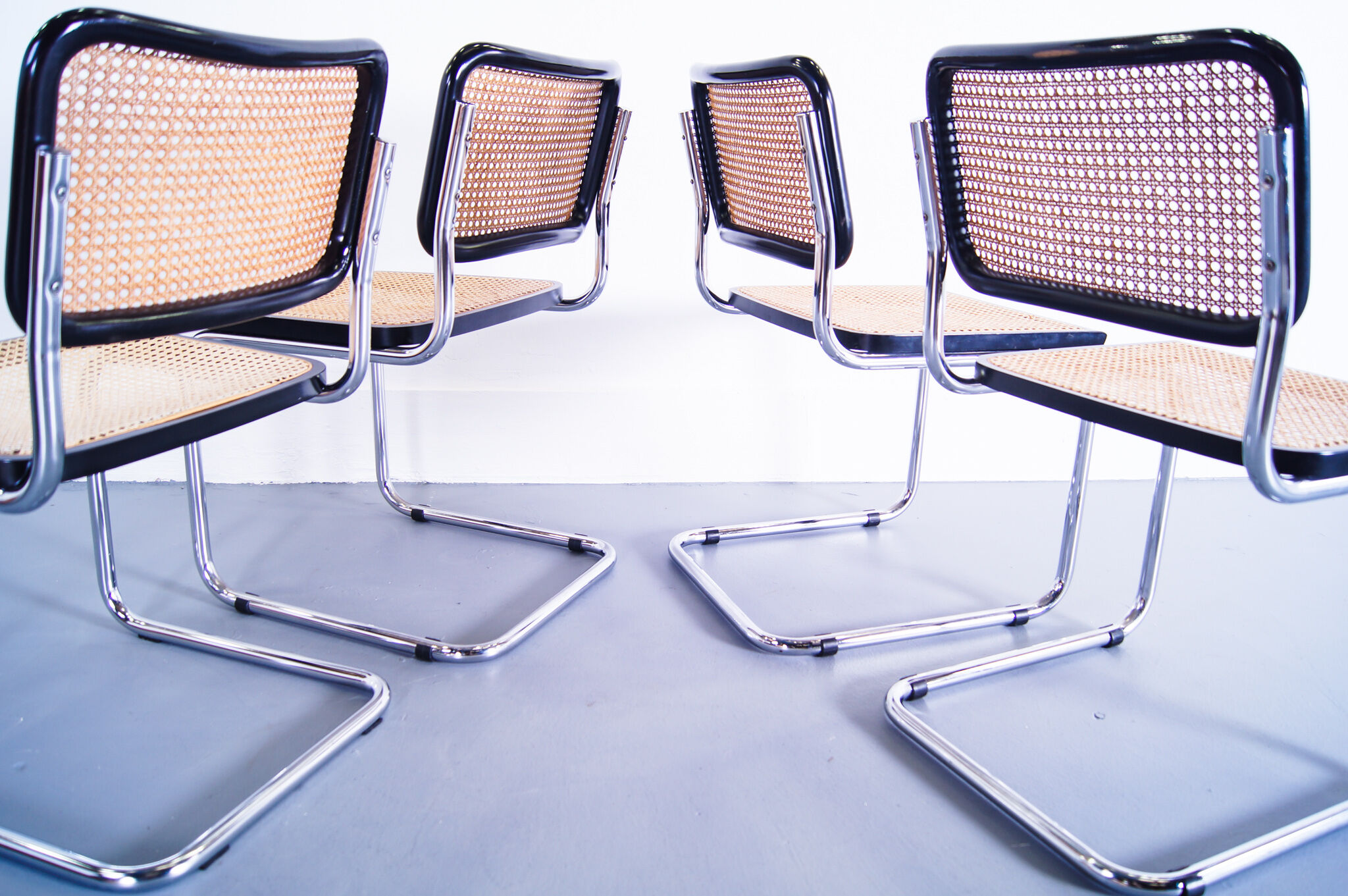 Set of 4 Cesca chairs by Breuer