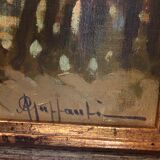 Oil on canvas: Autumn landscape