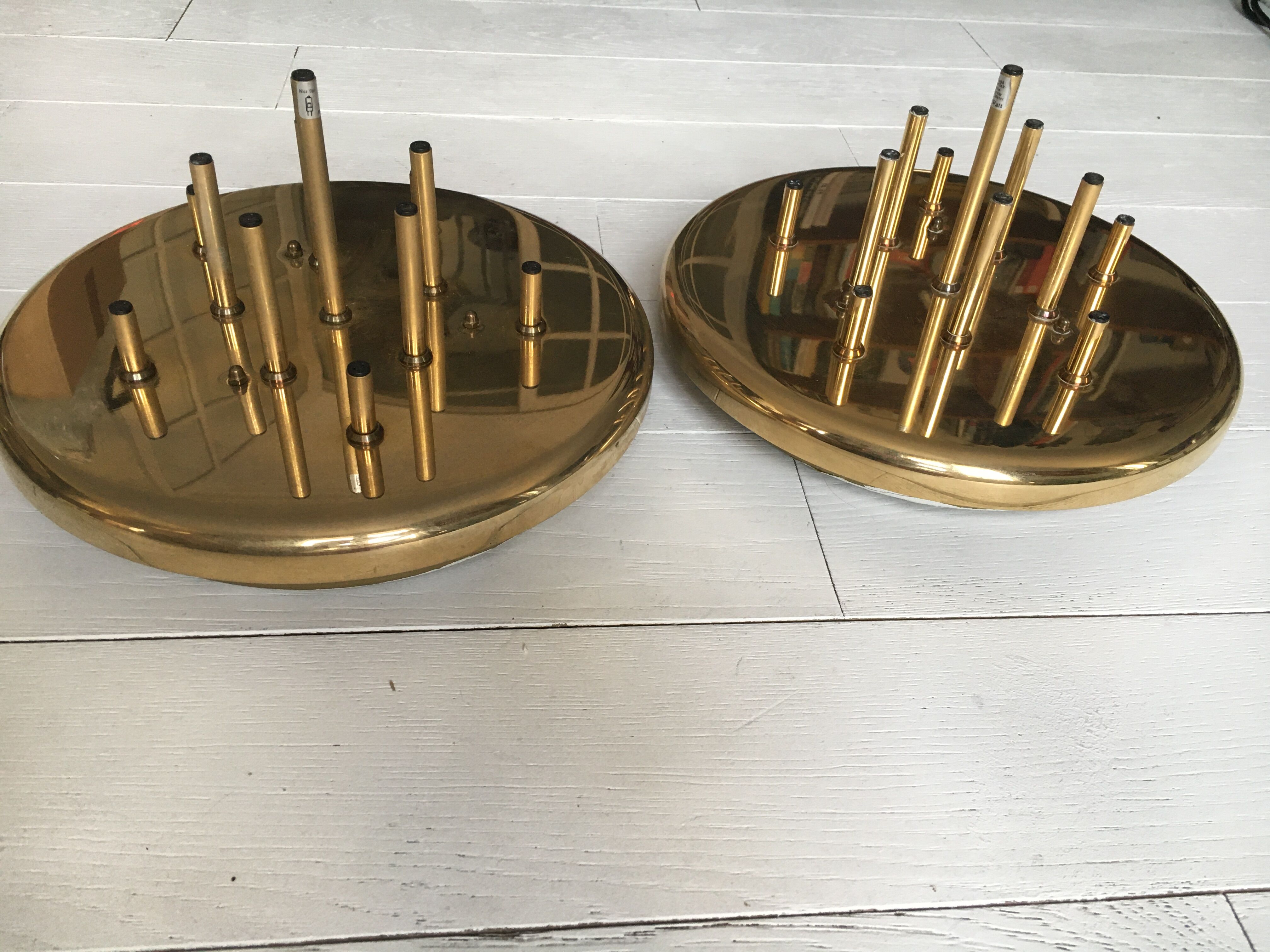 Gilded metal wall lamps of the brand Grossmann