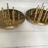 Gilded metal wall lamps of the brand Grossmann