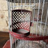 Cage à oiseau en métal XIXe siècle