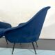 Mid-century modern loveseat and armchairs 50s