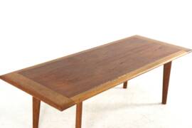 Teak with oak coffee table - mid century modern - vintage