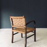 Modernist Bauhaus Rope Armchairs by Erich Dieckmann, Germany, 1930s, Set of 3
