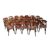 Suite of 23 bistro chairs