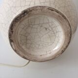 Art Deco cracked ceramic lamp