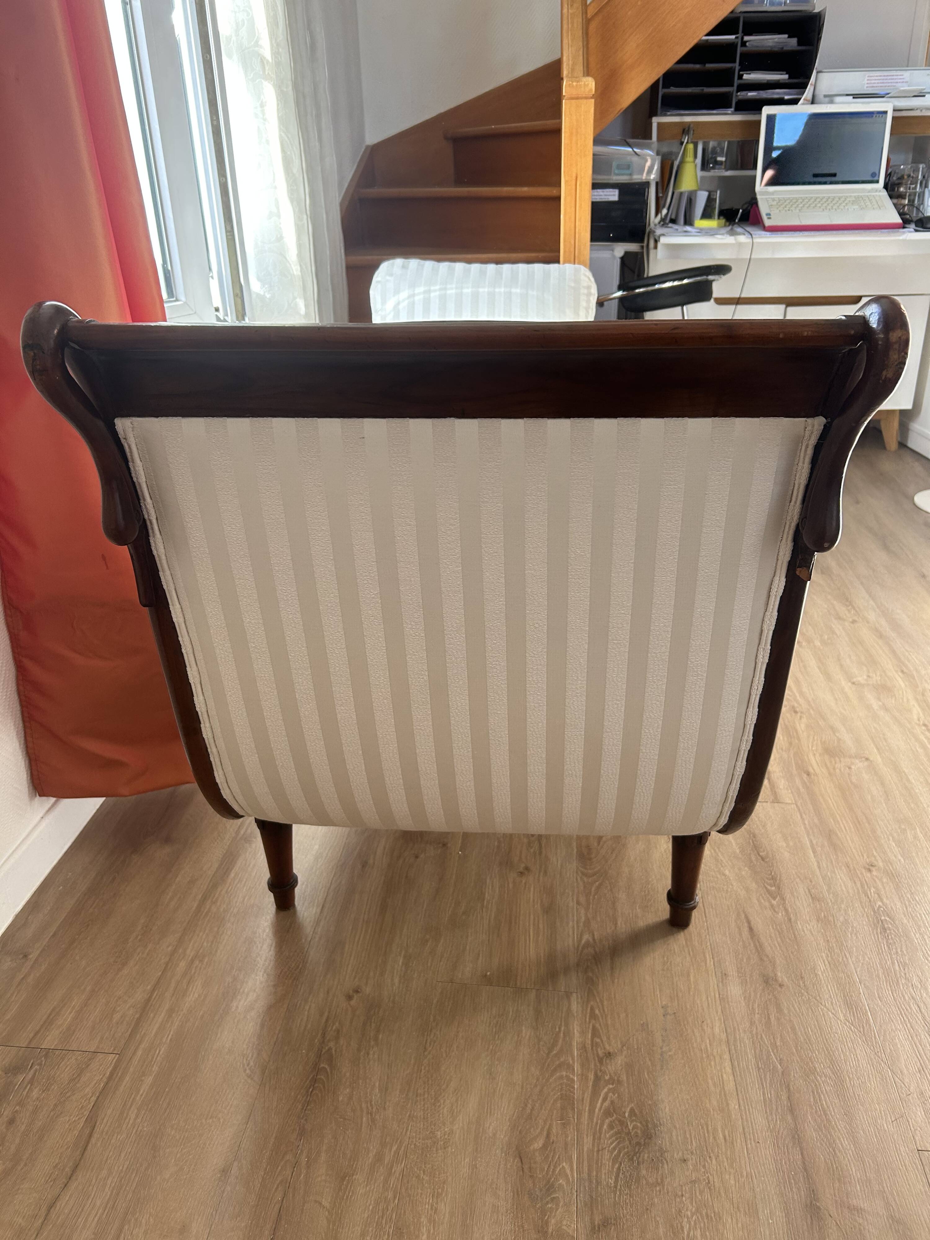 Meridienne second empire white