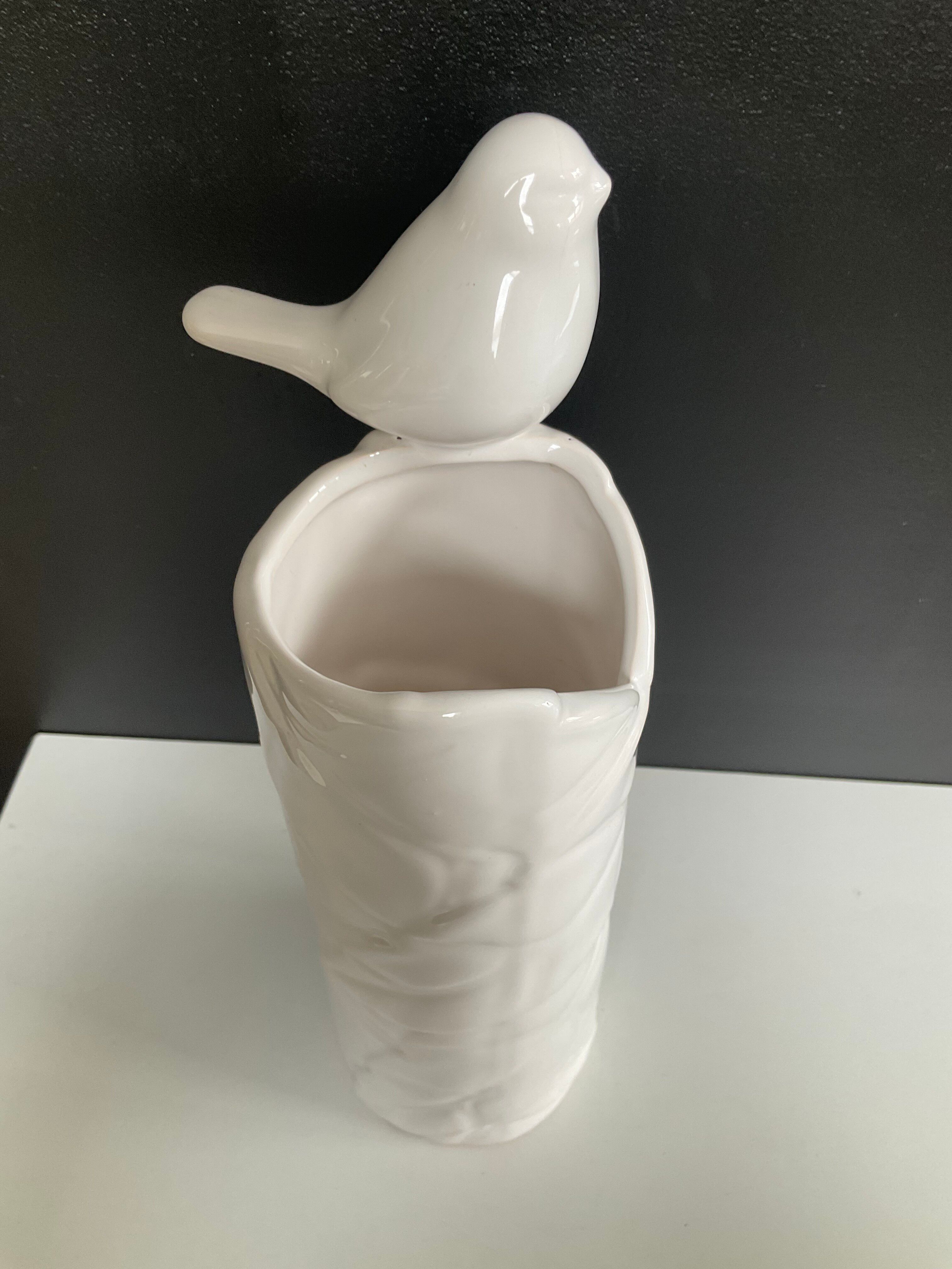 Vintage glazed ceramic vase