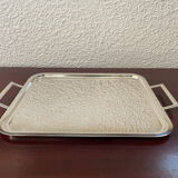 Tray in silver metal the Thistle 1950