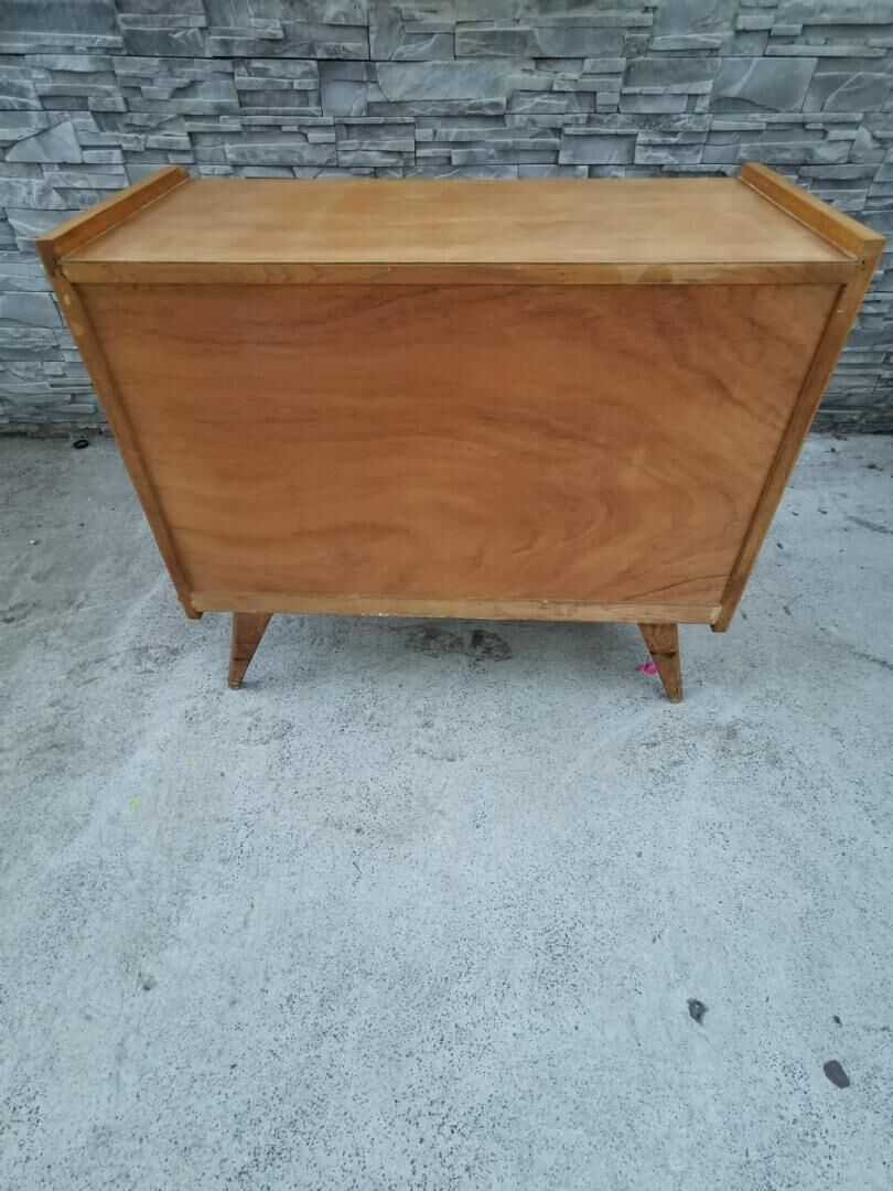 Chest of drawers rattan compass feet