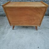 Chest of drawers rattan compass feet