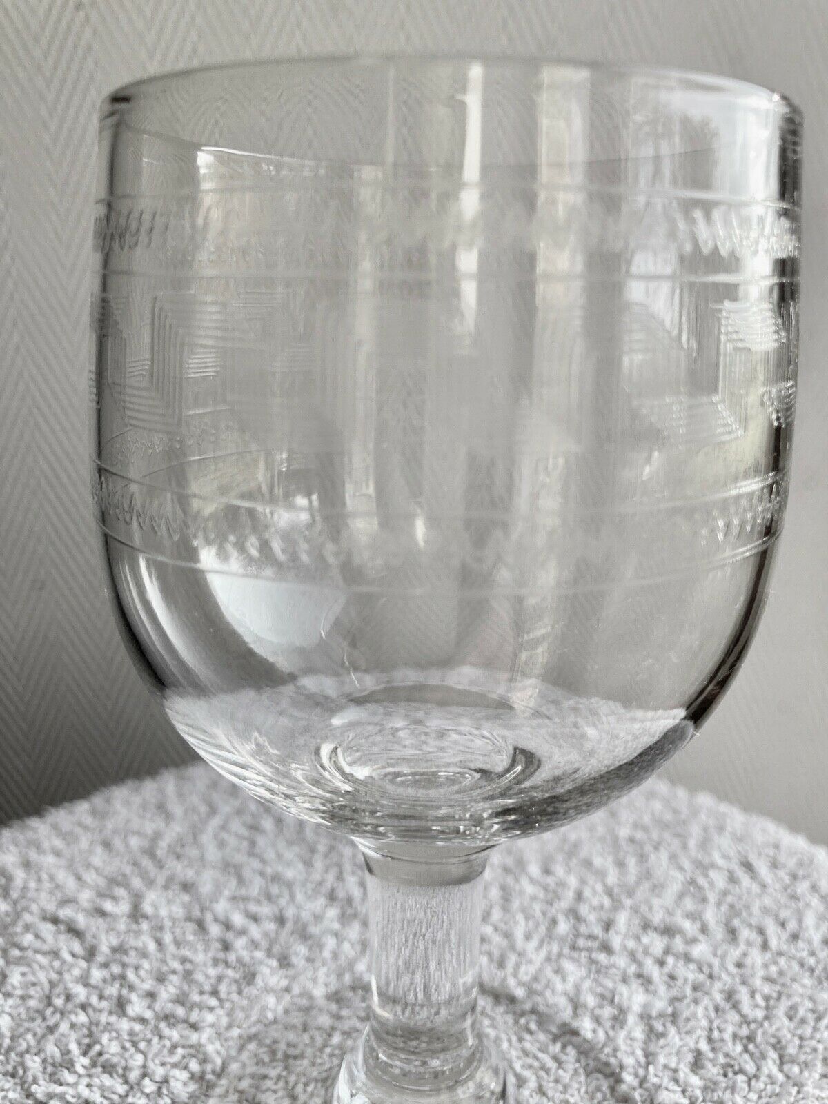 4 glasses wine or water in Baccarat crystal 1920 / 1930