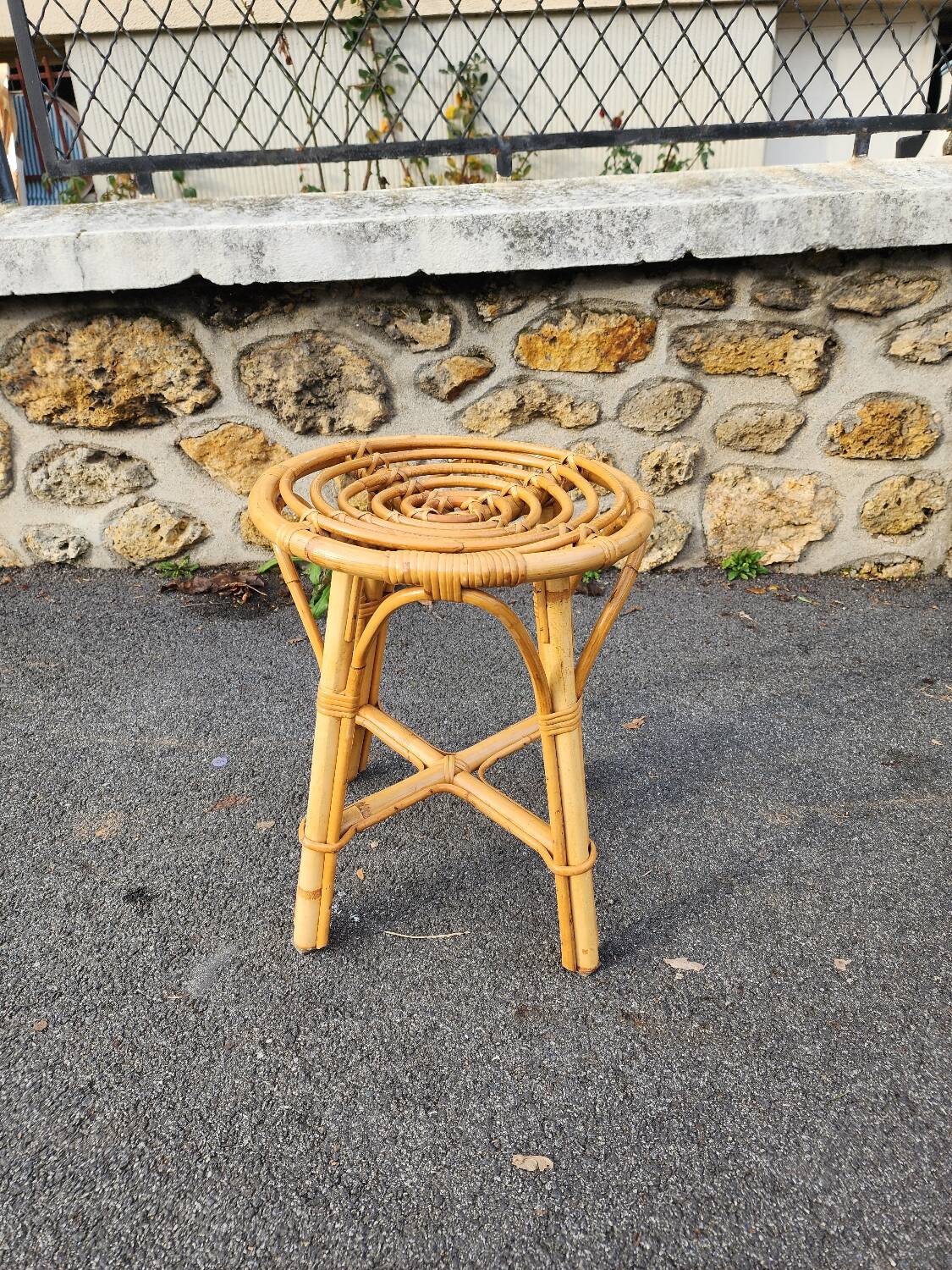 Rattan stool
