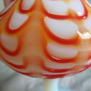 Crystal or opaline foot pitcher murano opalescent glass fair