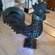 Wrought iron table lamp/rooster