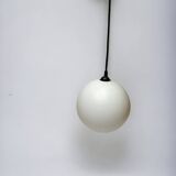 Vintage white opaline ball pendant light