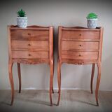 Regency bedside table with drawers