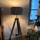 Raffia lampshade