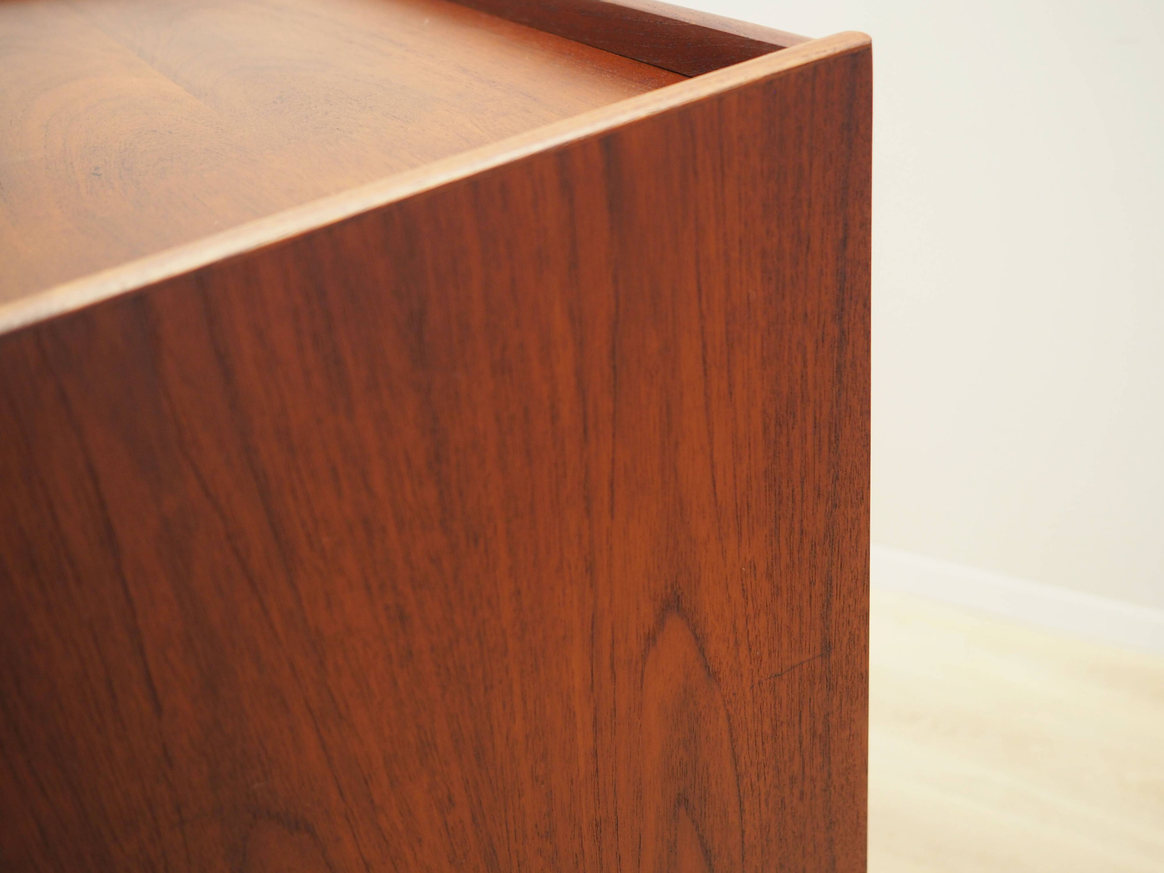 Teak chest of drawers, Danish design, 1970s, production: Denmark