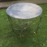 Mid century painted iron patio or garden table, 1960s