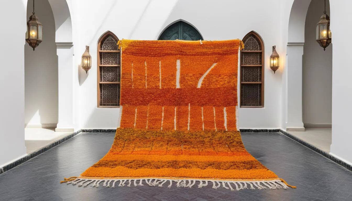 Handmade traditional carpet 250cm x 150cm Moroccan