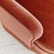 1970s, Danish set of two velour armchairs, original condition, beech wood.