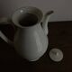 Creil and Montereau neo-classical Directoire coffee pot in fine earthenware circa 1800