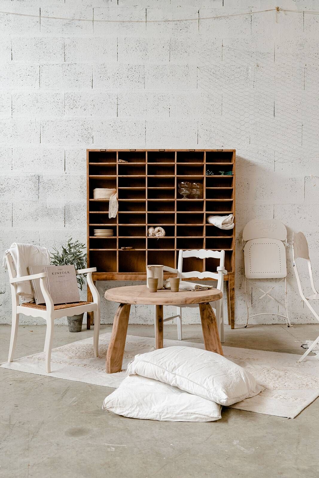 Table / bureau vintage brut