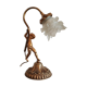 Ancient brass cherub lamp