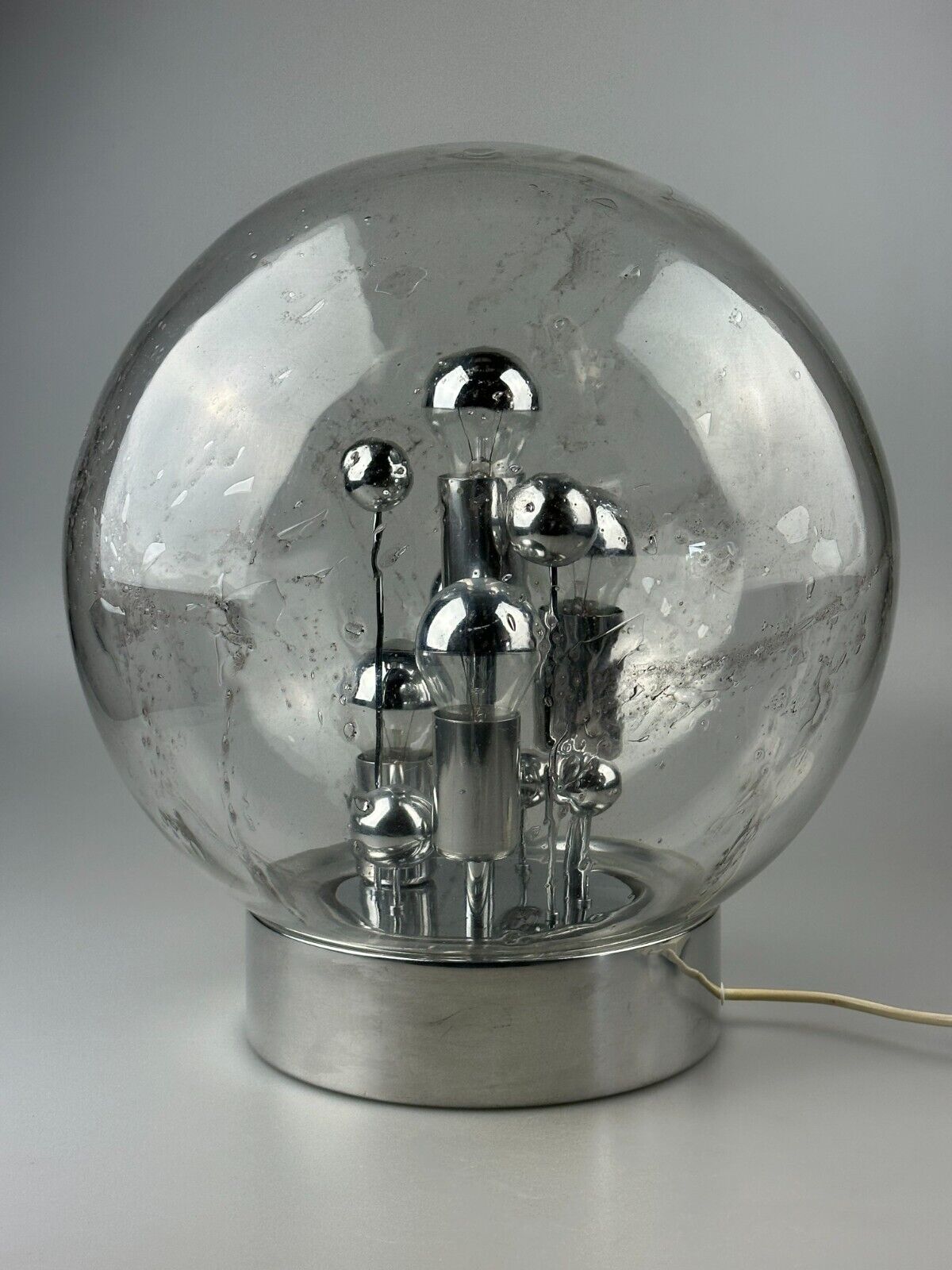 60s 70s table lamp ball lamp Doria "Big Ball" glass space age design