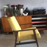 Yellow polish vintage chair 300-201
