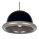 Vintage Italian black Murano pendant light, 1960s.