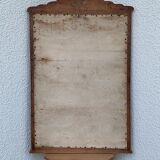Art Deco mirror bevelled raw oak 1930